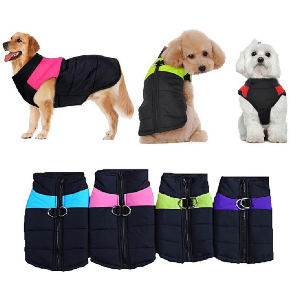 Waterproof Dog Clothes Zipper Jacket Coat For Small Medium Large Dogs Winter Warm Pet Clothing for Dog Costume Vest