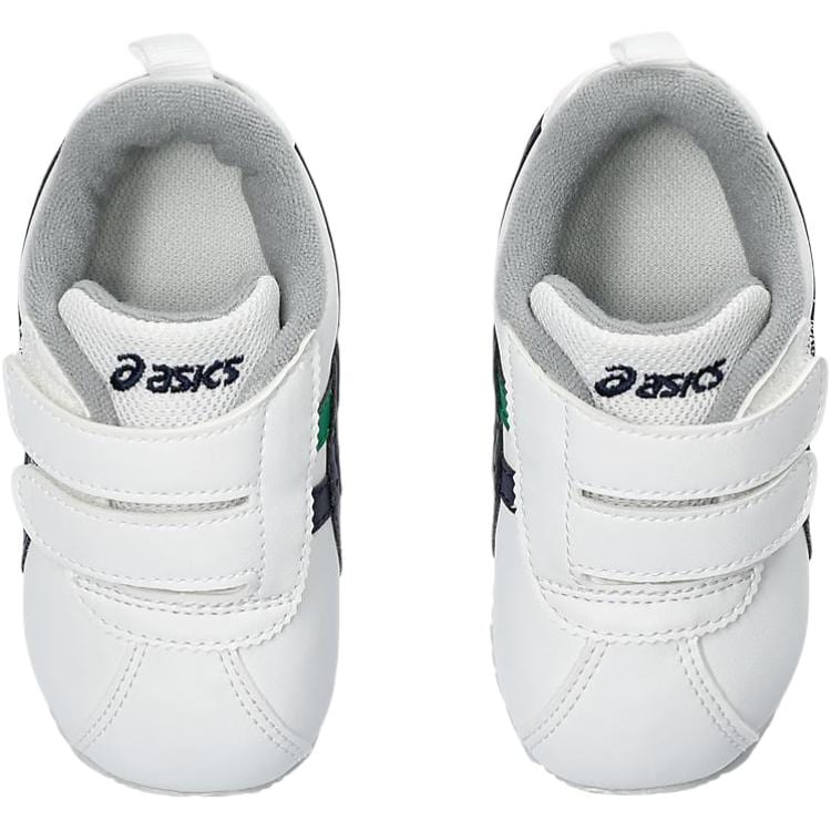 ASICS Cotla Anti Kick Cushioning Abrasion Resistant Breathable Low top Toddler Shoes White Black Green 1144A382-107