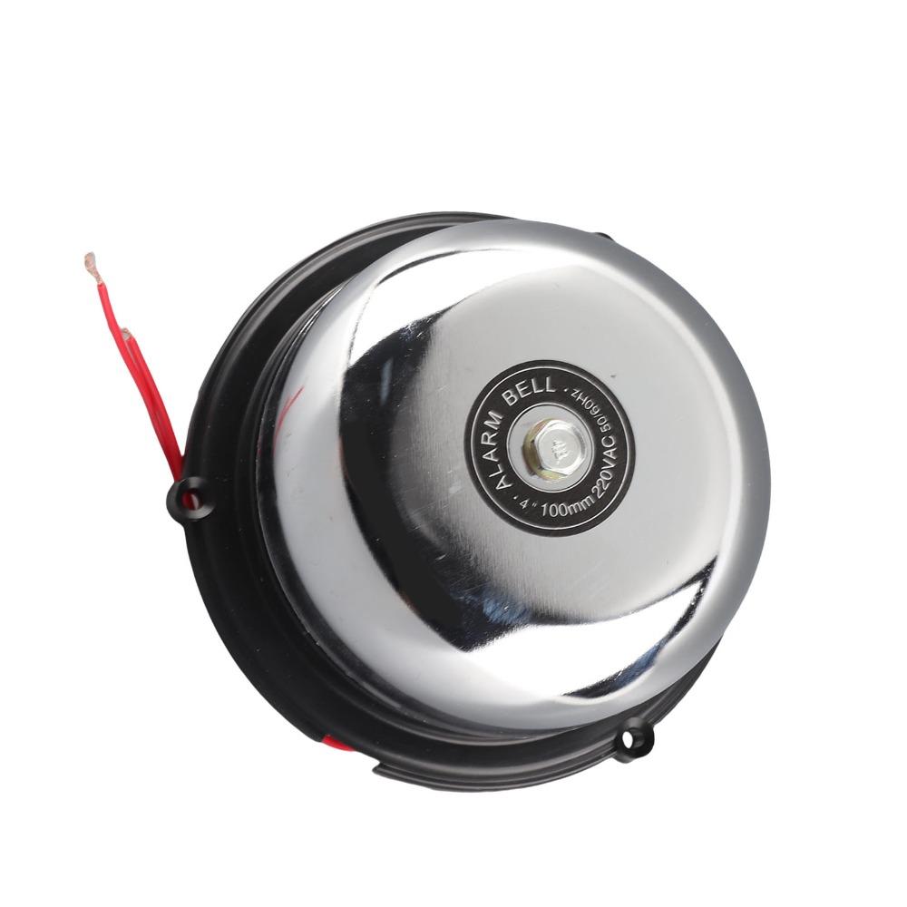 Stainless Steel Fire Alarm Gong 4 Inch Electric Ring Electric Bell Home