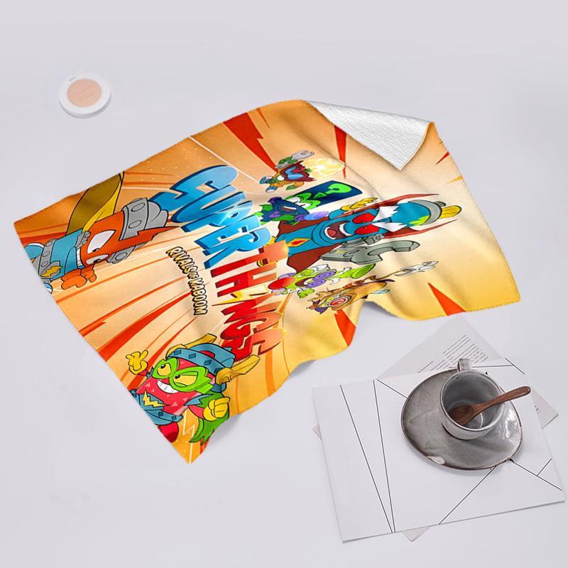 Beach Towel with Superthings3 Pattern - soft,absorbent,machine washable Lightweight&Modern,swimming,Travel Essentials