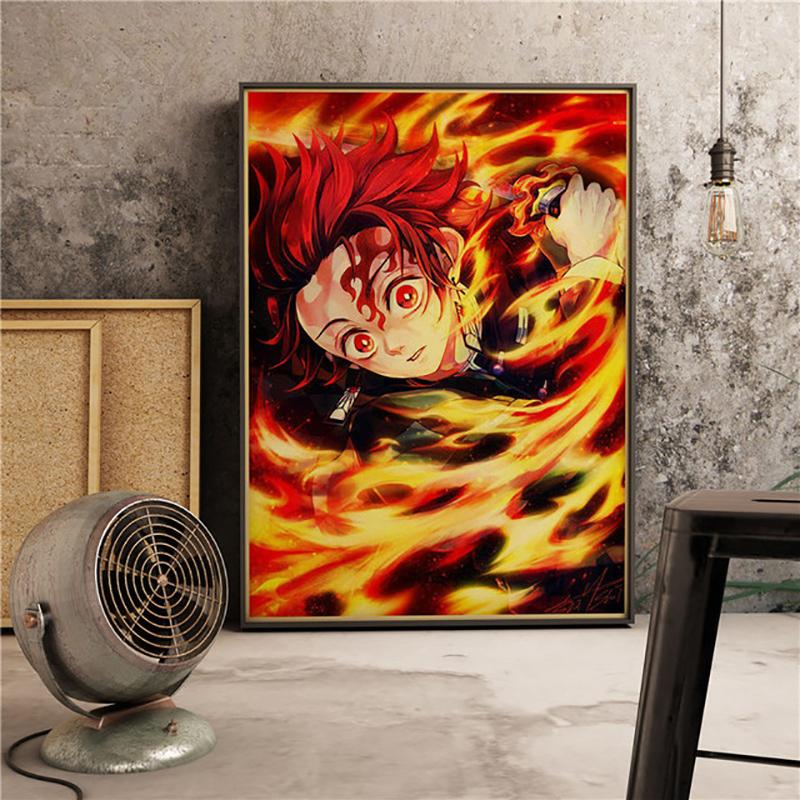 5D DIY Demon Slayer: Kimetsu No Yaiba Cross Stitch Rhinestones Diamond Drawing Embroidery Mosaic Home Decor