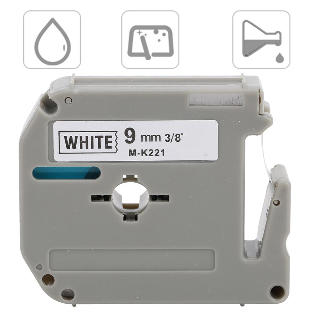 9 мм Лента для этикеток PET Аксессуары M K221 Подходит для принтера этикеток PT-65/70/80