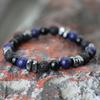 Volcanic Stone Beaded Bracelet Men Jewelry Black String Frosted Beads Personalized Trend of Men Women Accessories