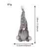Christmas Gnome Rudolph Doll Knitted Hat Pom Pom Faceless Forest Man Figurine Standing Ornament Home Christmas Holiday Decor