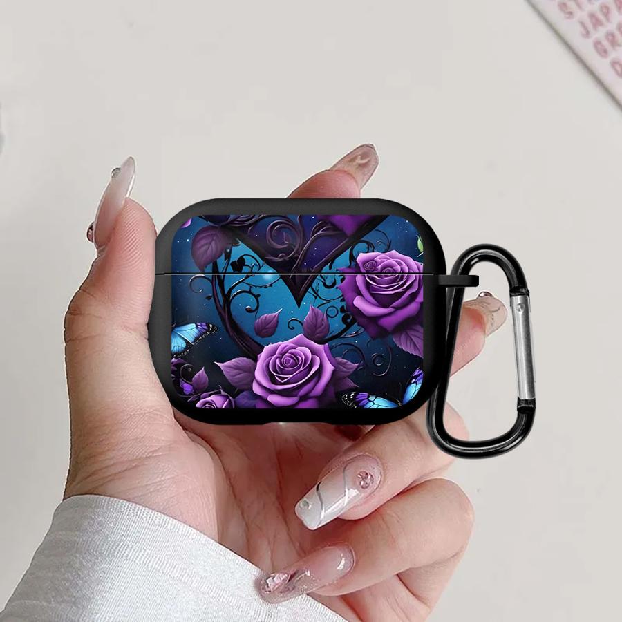 Фиолетовые Цветы Чехлы для Наушников Чехол Для Airpods Pro2 Pro Pro3 4 3 1 2
