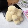 Cute Natural Rabbit Fur Pom Bunny Women Fluffy Rabbits On Bag Car Trinket Jewelry Wedding Party Toy Gift Bag Charm