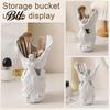 Creative Desktop Storage Cup 3D Printed Angel Wings Vase & Pen Holder, Sculpture Desk Organizer for Office Decor, Multi?Functional Dry Flower Vase,