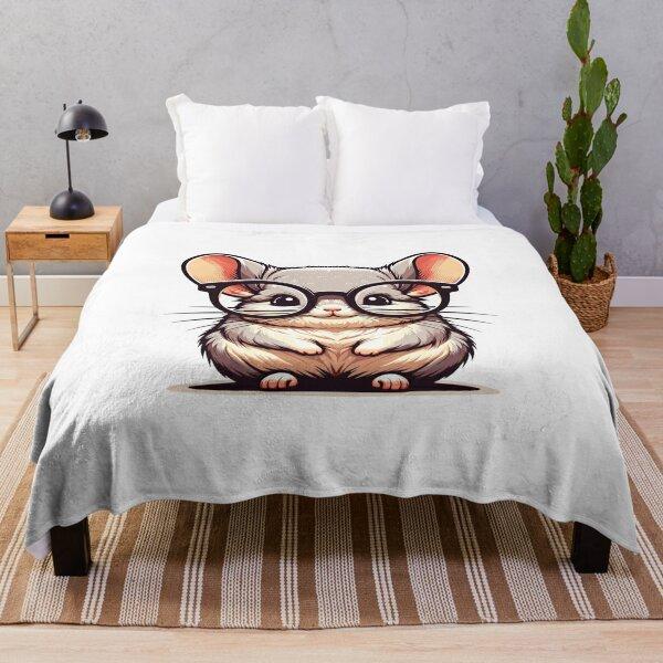 Cute cartoon chinchilla blanket office nap blanket four seasons warm blanket gift blanket