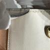 [Pre-Owned] Sylvie Gold Buckle Striped Web Chain Leather Mini Square Crossbody Bag - Very Good #1MBHZBL