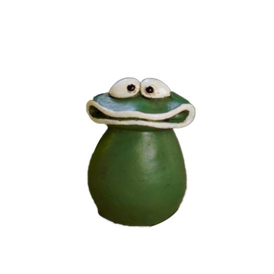 Мультяшная фигурка лягушки с большим ртом, смола, фигурка животного, модель игрушки, статуя, скульптура, украшение для дома и улицы, сада, орнамент, фестиваль, подарок
