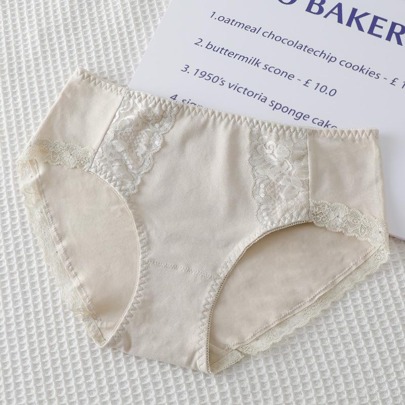 Бесшовное нижнее белье для женщин, антибактериальные трусы, дышащие удобные однотонные трусики со средней талией