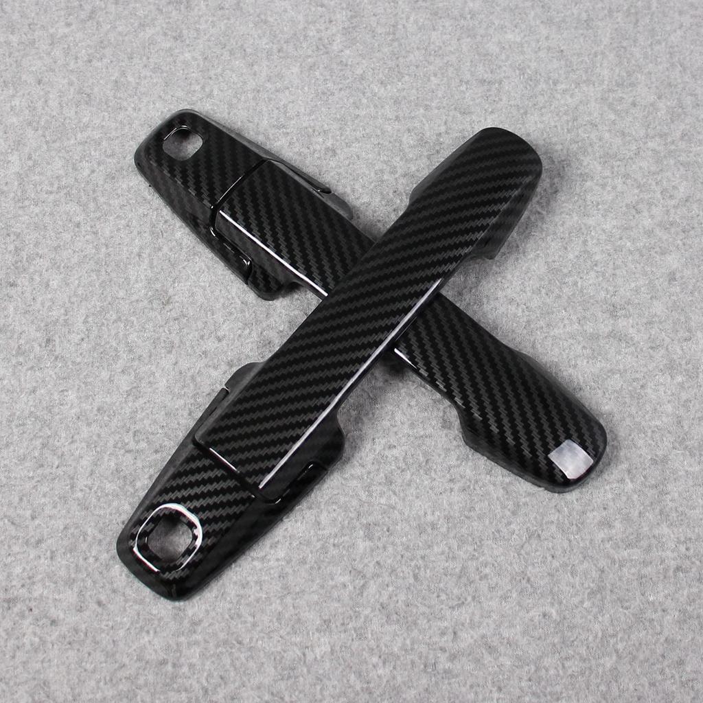 RUIQ Suzuki Spacia Custom MK53S Exterior Outer Door Handle Full Coverage Designed Exclusively for the Suzuki Spacia Custom Carbon Fiber Covers, Type,