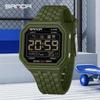 SANDA New Digital Electronic Watch 5Bar Waterproof LED Luminous Student Sport Multifunctional Chronograph Fashion Men Watch