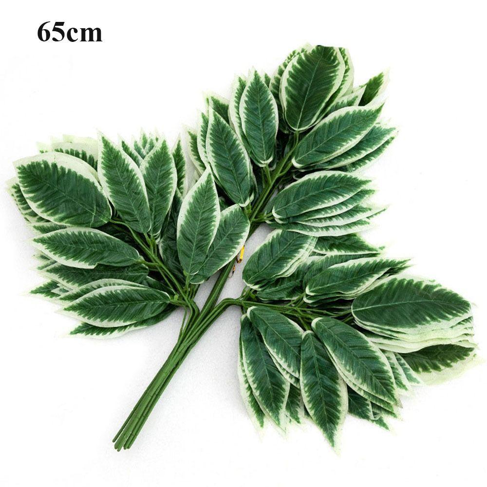 10 стилей Имитация листьев Зеленый цвет Поддельные листья Новые свадебные украшения Украшения для дома