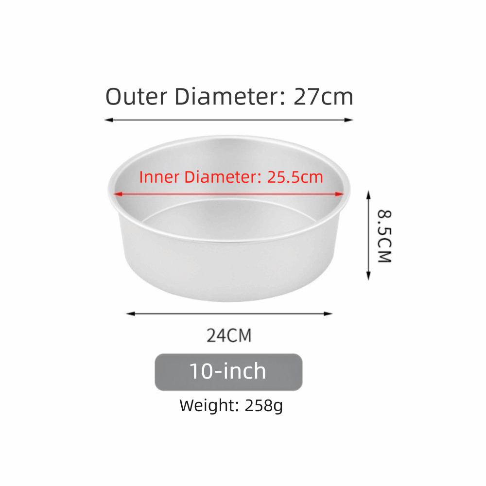 Round Cake Bake Pan Aluminum Alloy Cake Mold Pan New Cake Tin Kitchen Dessert Baking