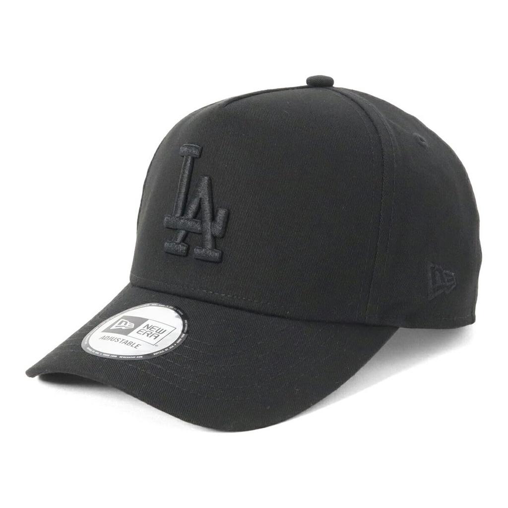 New Era 9FORTY D-Frame Cap MLB Los Angeles Dodgers, Black on Black, ONSPOTZ Exclusive, Free Size (LA Black/Black)