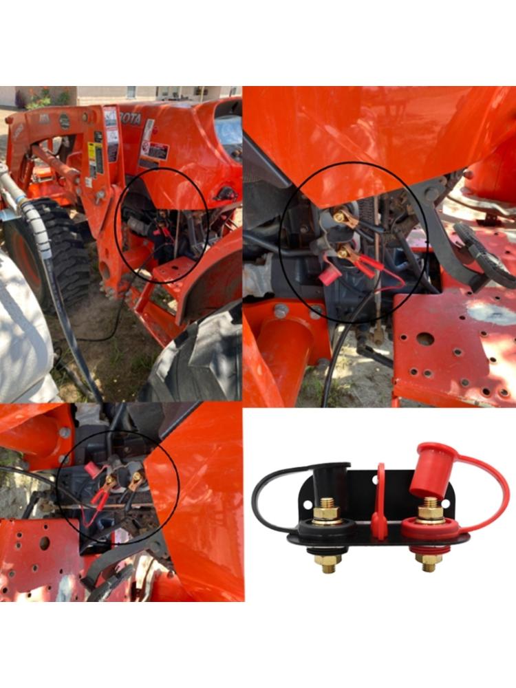 Battery Base Extension Cord Part Junction Post Connector 250Amp 12/24V Remote Battery Power Kit Auto Accessories