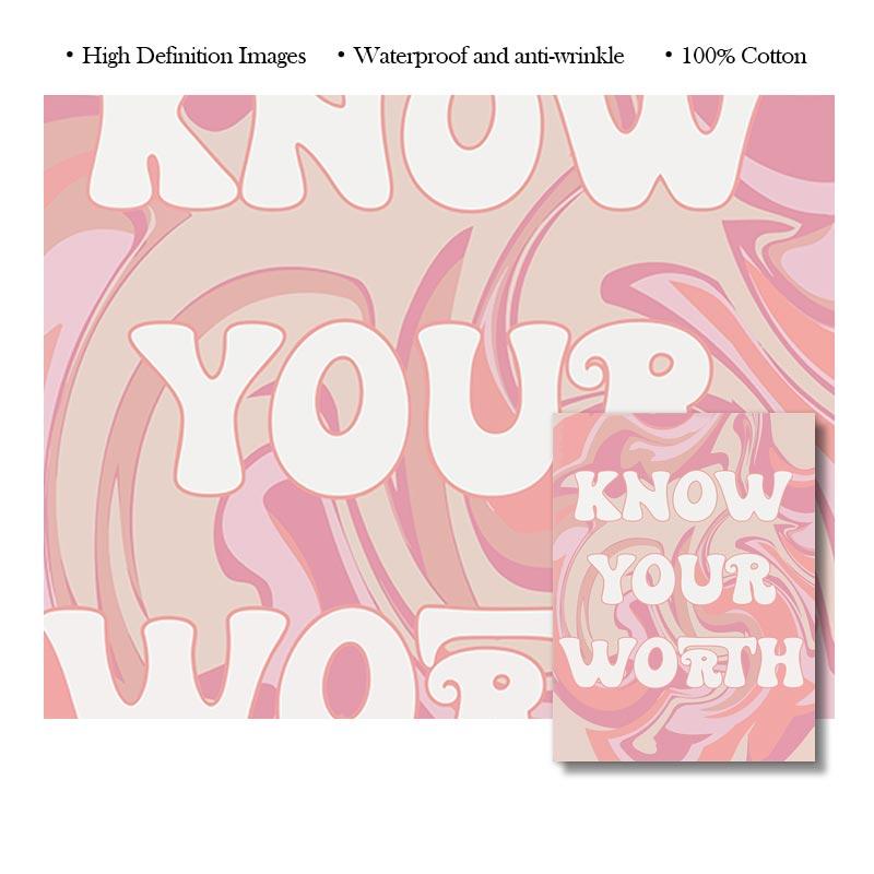 Датская пастельная картина на холсте, красочная настенная живопись в стиле бохо, модный розовый постер, эстетические принты в виде сердца с любовью, фотографии в общежитии, декор комнаты