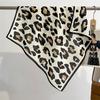 New Women's Leopard Print Scarf, Female Beach Shawl, Headband-Style Scarf, Multi-Functional, 68x68cm