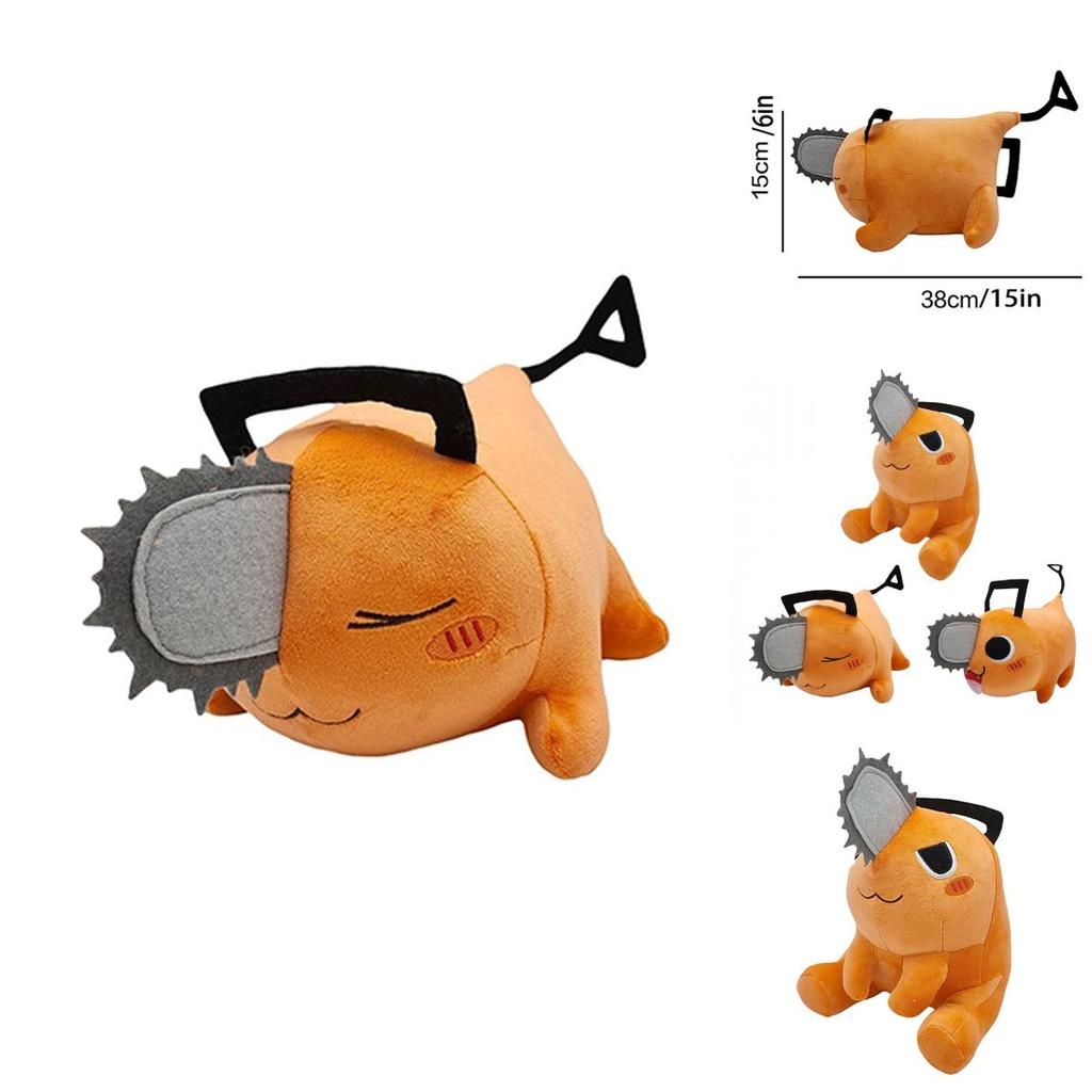 Squishy Chainsaw Man Pochita Plush Toy Stuffed Doll Throw Pillow Xmas Gift