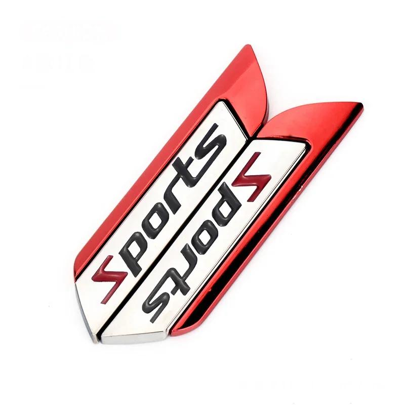 FVEX7 Car Fender Side Badge Sticker for Toyota Sport Logo Yaris Corolla 4Runner Avalon CHR Auto Body Emblem Exterior Accessories