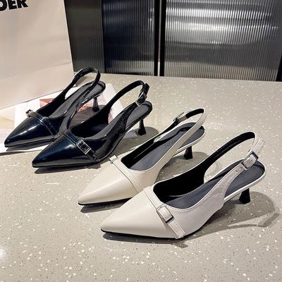 Женские сандалии 2024 года, летние новые модные босоножки на плоской подошве, удобные сандалии с острым носком, дизайнерские легкие сексуальные женские туфли-лодочки