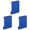 KOKUYO File Ring File Slim Style PP Sheet Cover B5 220 Sheets Blue Fu-URF431B (x 3)