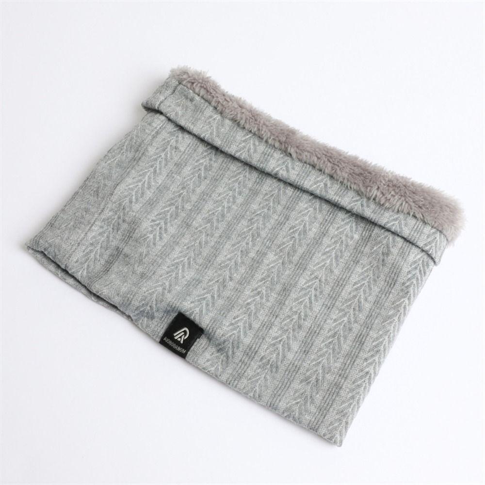 Knitted Full Face Mask Plush Warm Thick Muffler High Quality Winter Ring Scarf