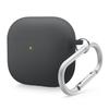 AirPods 4 Compatible Case Silicone Hybrid Cover with Carabiner Shockproof Drop Prevention Wireless Charging MagSafe Compatible 4 4th Generation LIQUID