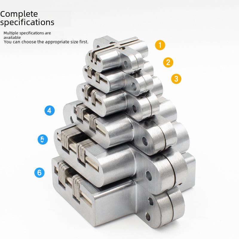 Thickened Stainless Steel Concealed Cross Hinge for European Folding Doors