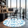 Blue's Clues Printed Round Rug Carpet Chair Rug Area Rug Entryway Doormats,for Office Chair Living Room Bedroom Kitchen Room.