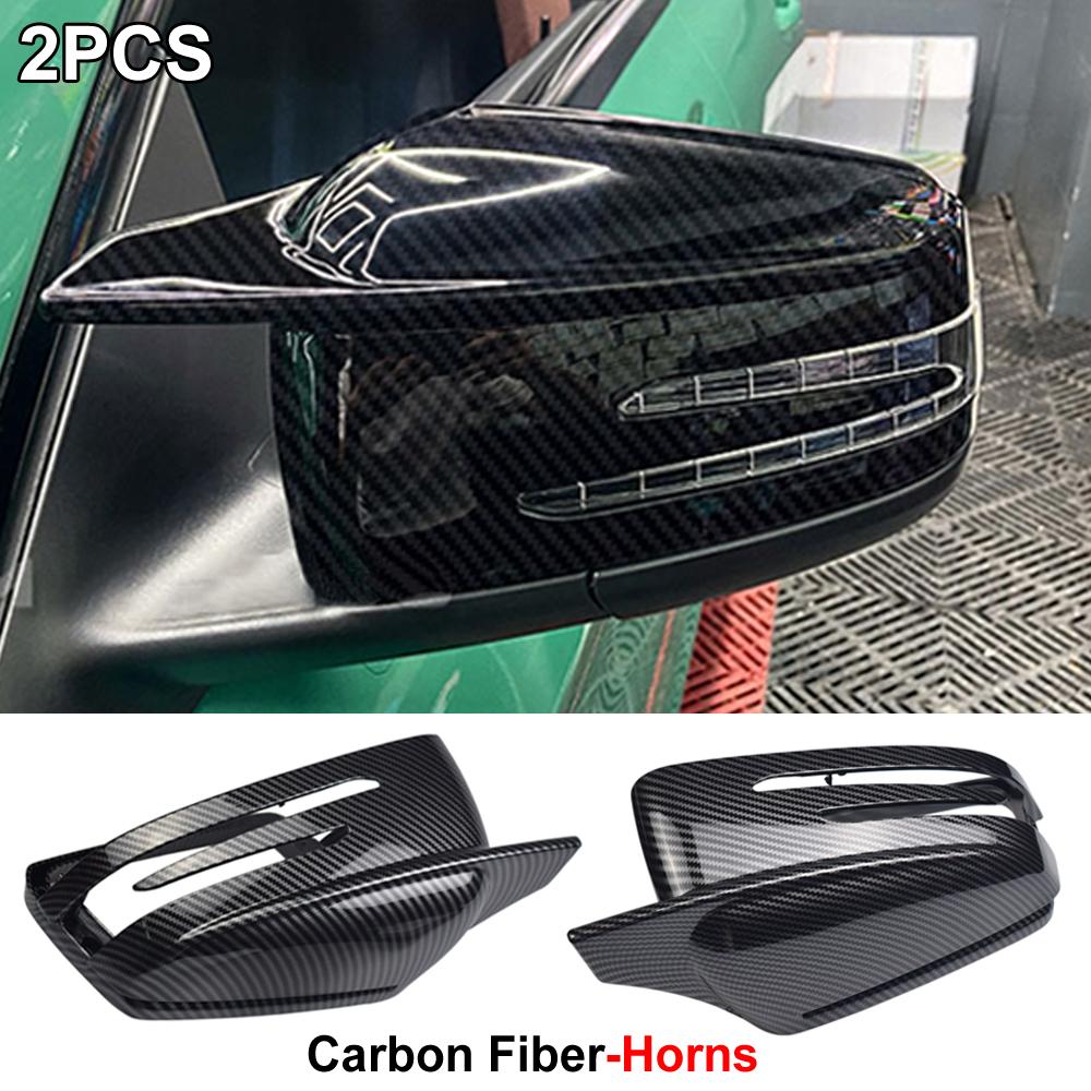 Чехлы на боковые зеркала, черные для Mercedes BENZ W176 W246 W212 W204 C117 X156 X204 W221 C218 ABCES CLA GLA GLK