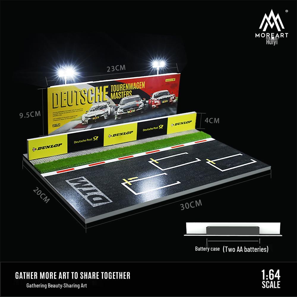 1:Модель гоночного автомобиля масштаба 1/64 с дисплеем и подсветкой - Коллекционные игрушечные машинки из сплава для хранения и украшения