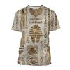 3D T-Shirt Ancient Egyptian God Eye Of Egypt Printing Short Sleeve Tops Men Harajuku Streetwear Oversize T-Shirts Size XS-6XL