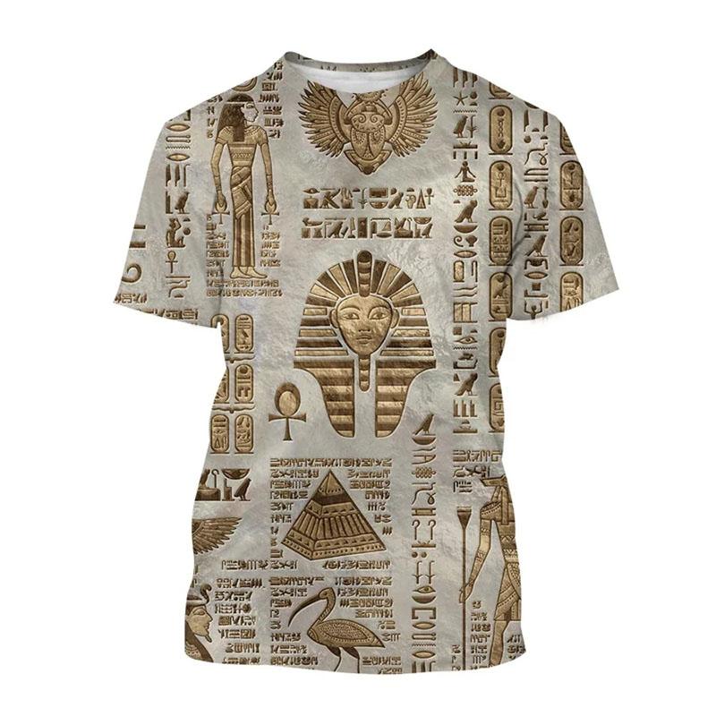 3D T-Shirt Ancient Egyptian God Eye Of Egypt Printing Short Sleeve Tops Men Harajuku Streetwear Oversize T-Shirts Size XS-6XL