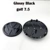 hijk1 Black car Front Grill Emblem Rear Trunk Badge Logo Golf 6 7 7.5 MK6 MK7 MK8 Polo 1set For Volkswagen VW Sticker Accessories