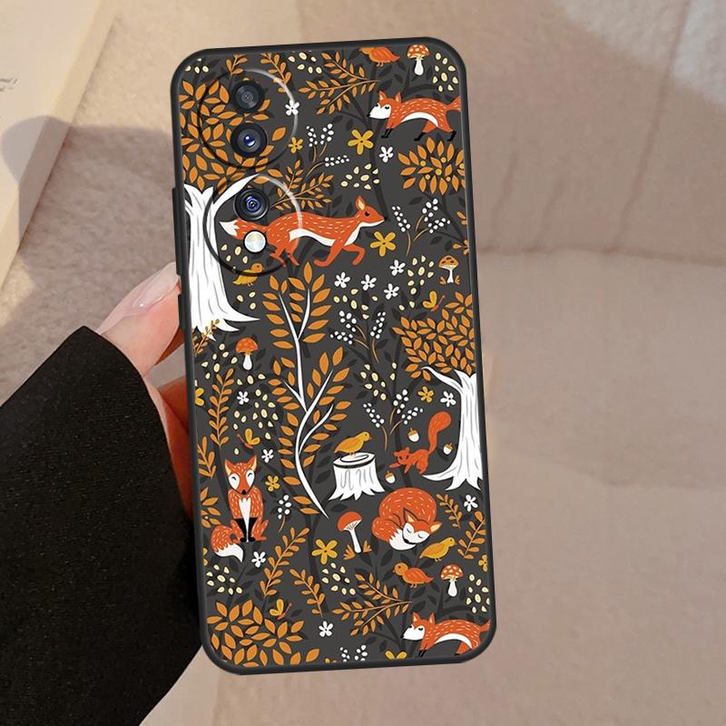 Осенние Листья Лиса Чехол Для Honor X9b X9a X8a X7a X6a X6 X7 X8 X9 8X 9X Honor Magic 5 Pro 50 70 90 Lite Чехол