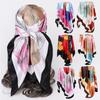 90cm Satin Headband Printed Square Scarf Ladies Temperament Silk Scarf Shawl Fashion Silk Scarf