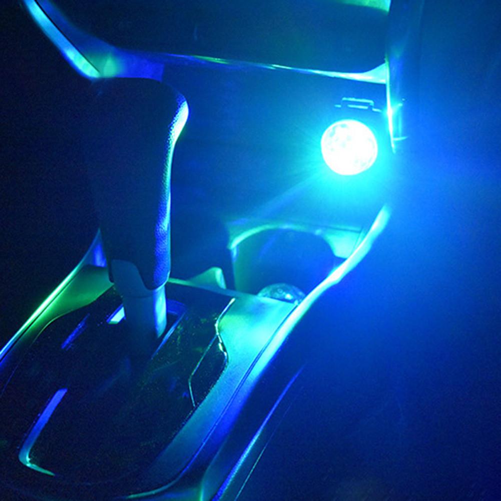 Светодиодные автомобильные интерьерные атмосферные огни Полосы Музыка USB Автомобильные фары Украшение автомобиля