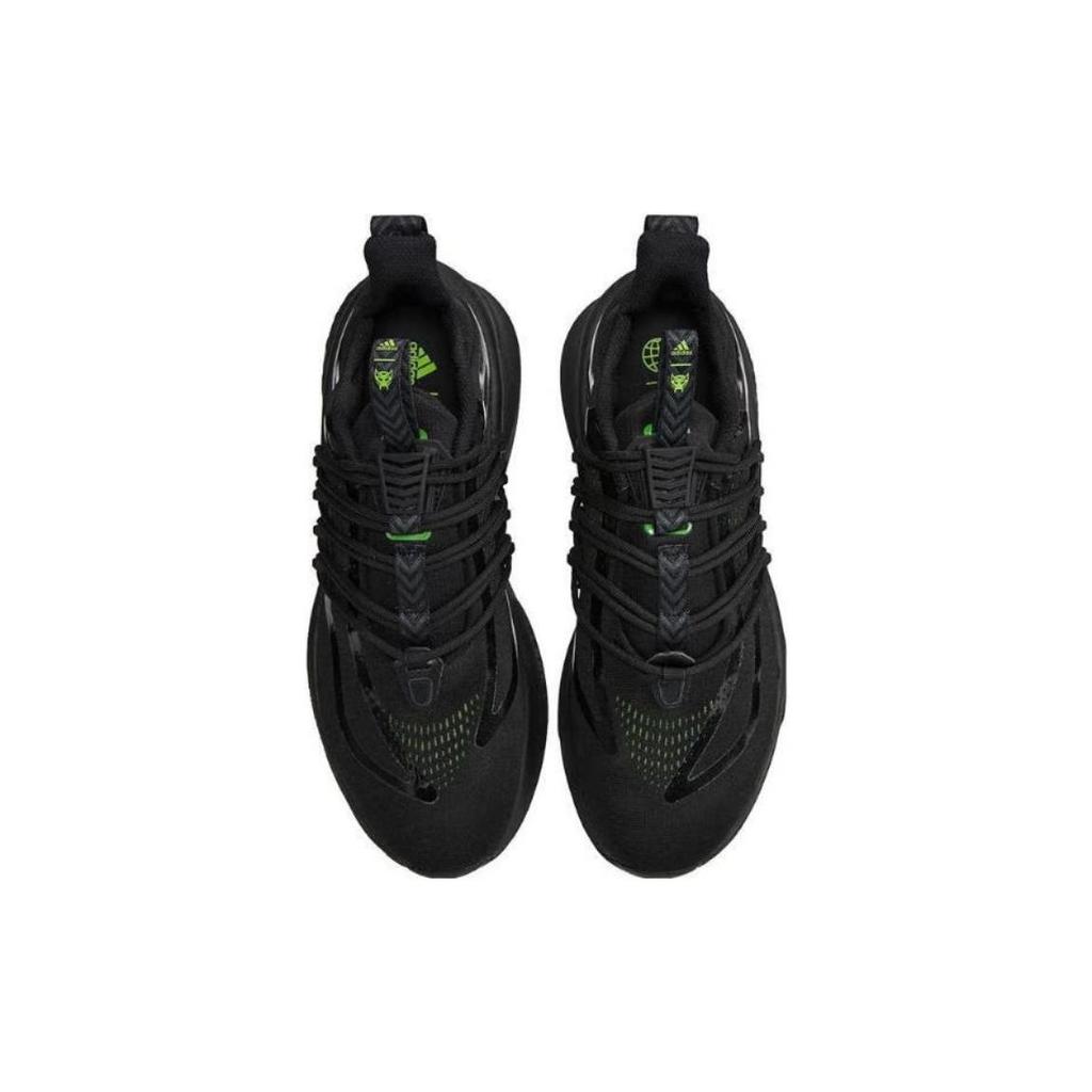 Adidas Alphaboost V1 Модные Удобные Амортизирующие Прочные Дышащие Кроссовки с Низким Верхом для Бега Мужские Кроссовки Черные IG3073