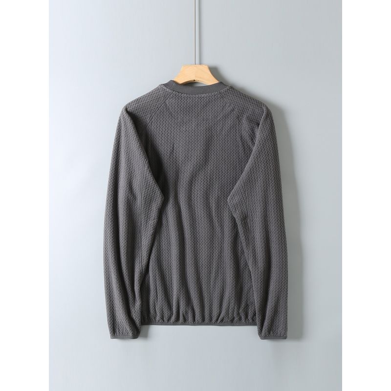 Authentic Japanese-Style Functional Crewneck Sweatshirt, Long-Sleeve Autumn and Winter Fleece Jacket for Men, Color-Blocking Couple's Versatile Top