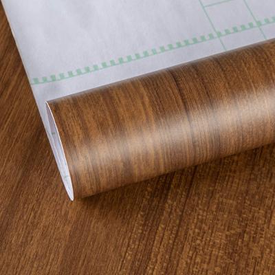 TOTIO Wood Grain Remake Brown Walnut Wood Grain Wood Grain Cutting Wood Grain Съемные обои с плесенью и масляной морилкой для ванной комнаты