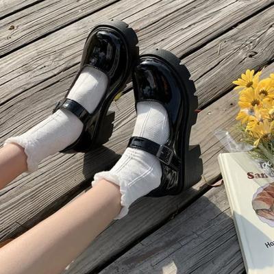 Туфли Лолиты Женские Японские Туфли Женские Винтажные Девушки Студенческая Форма Высокий Каблук Платформа Туфли Косплей Большой Размер