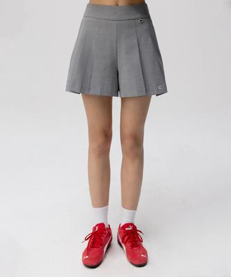 CLOVE [24Ss Clove] Юбка-брюки в гусиную лапку (серый)