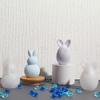 3D Bunny Egg Easter Silicone Mold,DIY Rabbit Candle Molds,Resin Casting Mould for Candle Making Polymer Clay Craft Plaster,Aromatherapy Crafts Moulds