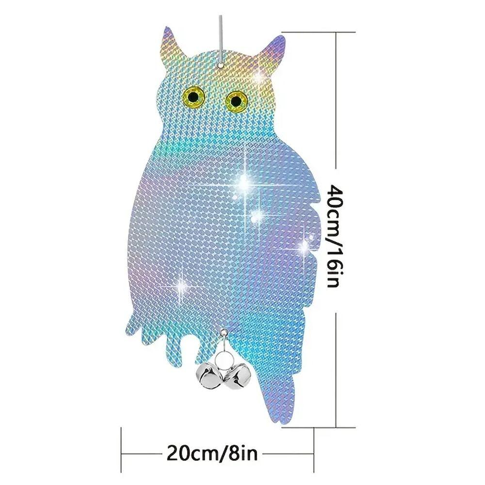 Двусторонний лазерный отпугиватель птиц Сова Пугало Водонепроницаемый отпугиватель птиц Украшение для сада