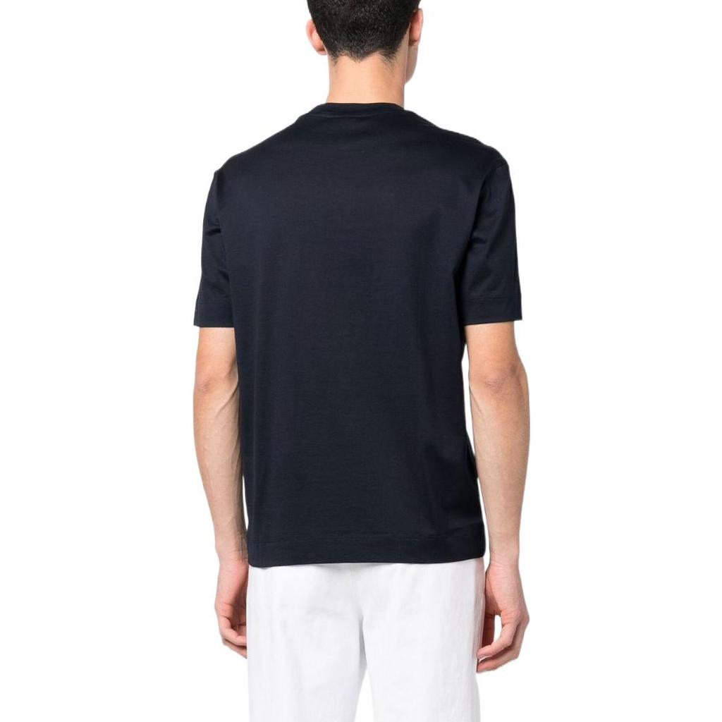 EMPORIO ARMANI T-Shirts Men's Marine Blue Crew Neck Moderate Straight Fit 3R1TZ3-1JSAZ-0920