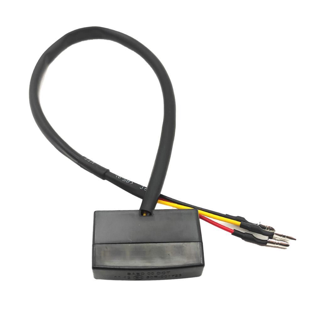 Universal Mini 12V Motorcycle Rear Brake LED Tail Stop Light Lamp for Dirt Bike Motorbike License Plate Light Decorative Lamp