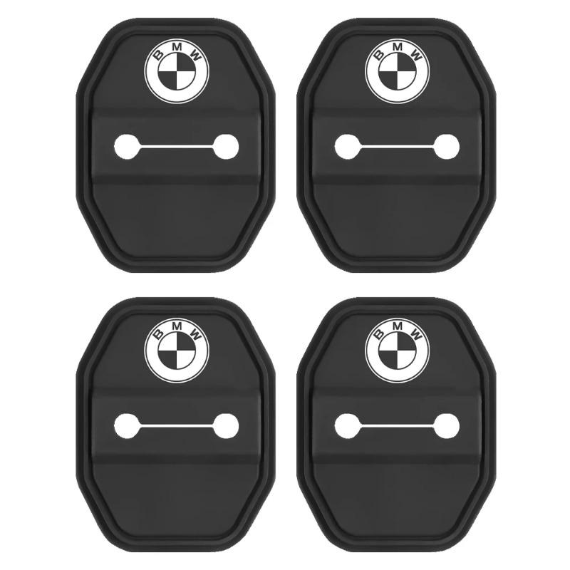 BALPJ1 4Pcs Car Door Lock Cover Protective Decoration Case For BMW 1 2 3 4 5 6 7 Series X1 X3 X4 X5 X6 X2 X7 F10 F15 F20 F30 M E36 E46