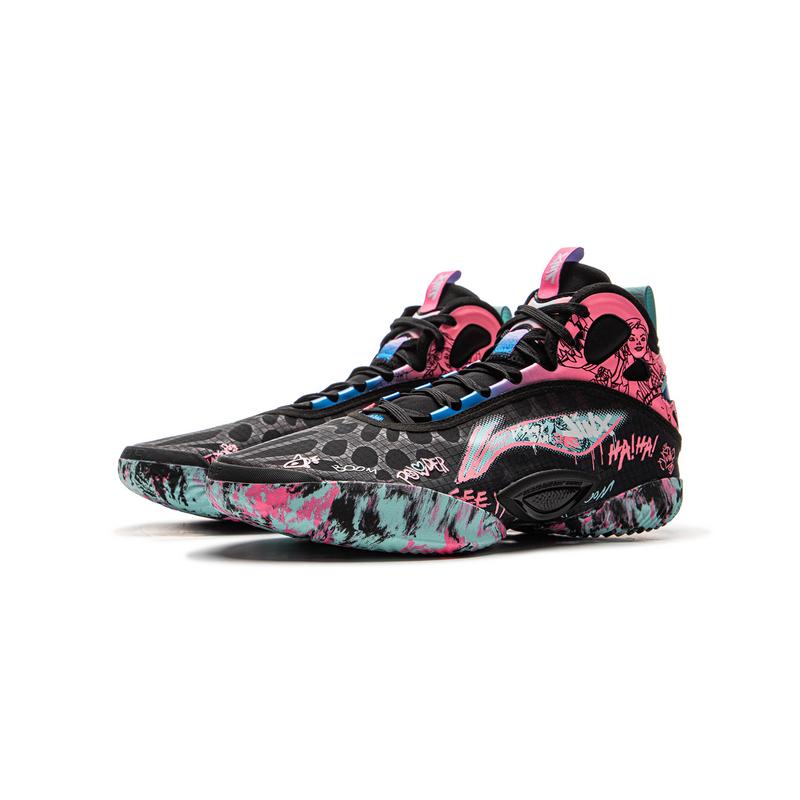 Li Ning Kids Yu Shuai 19 Core Stability Support Comfortable Fashion Non-Slip Shock Absorption Breathable Mid-Top Basketball Shoes YKBV072-7